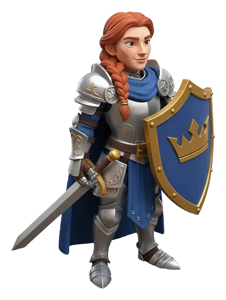 Elira, cartoon look from the game