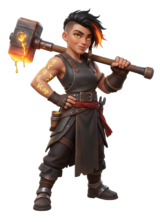 Kaedra, cartoon look from the game