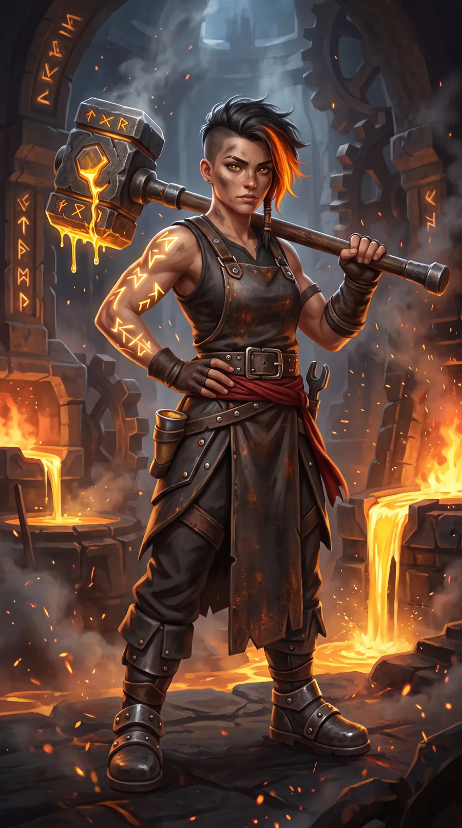 Kaedra, epic illustration